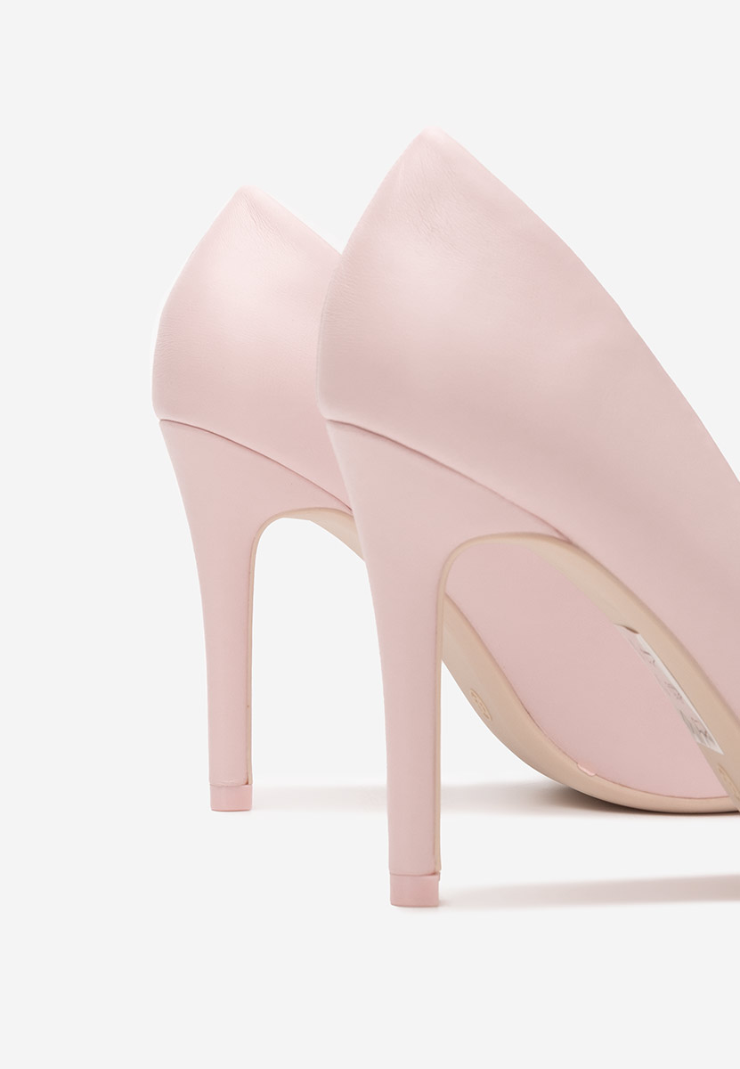 Ružové lodičky na vysokém podpatku Noli