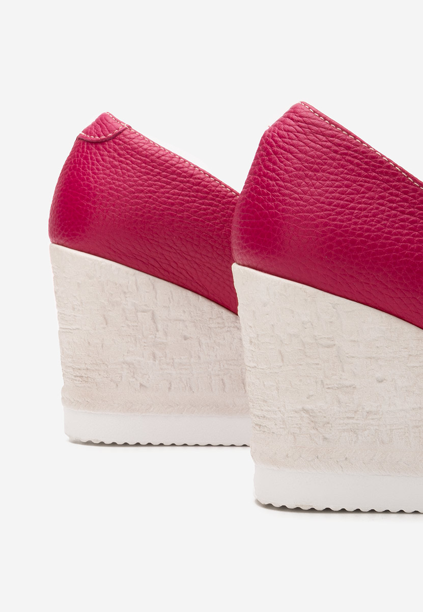 Fuchsiové lodičky na klínku Kaira