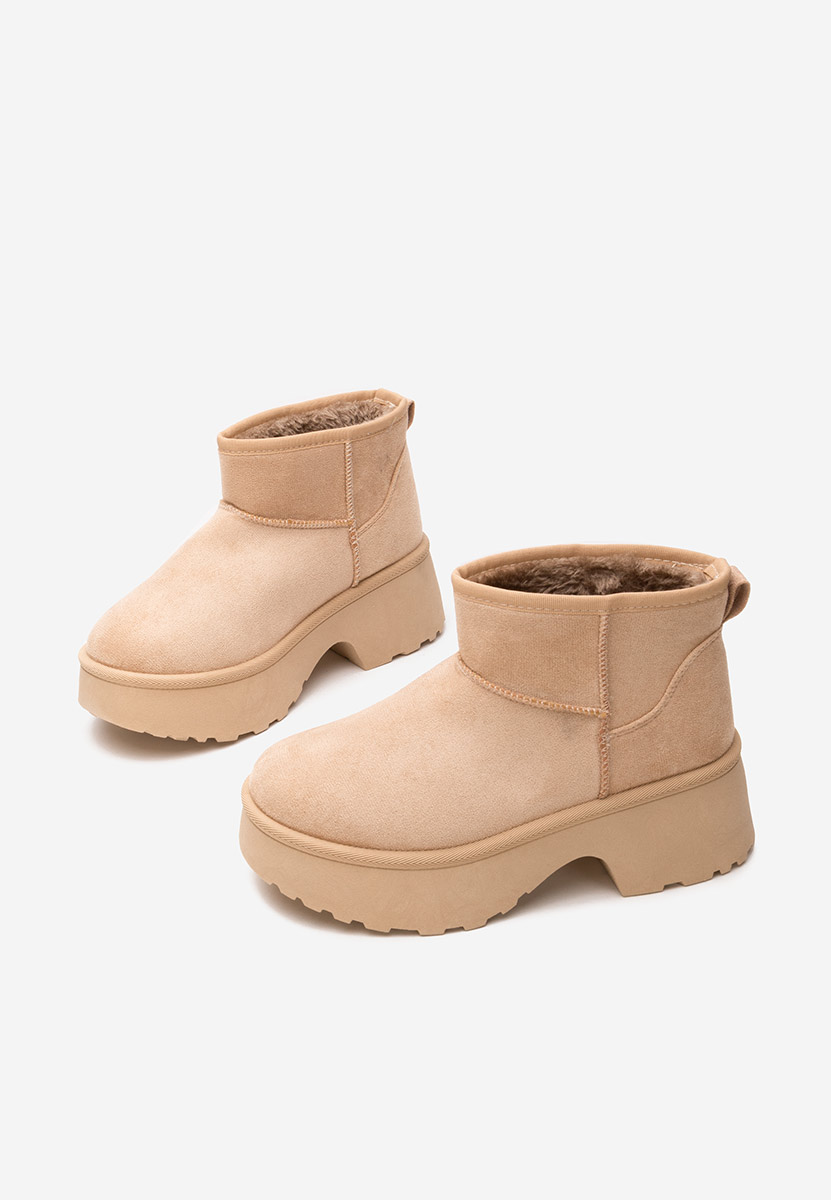 Khaki kotníkové zimní boty Tarnia