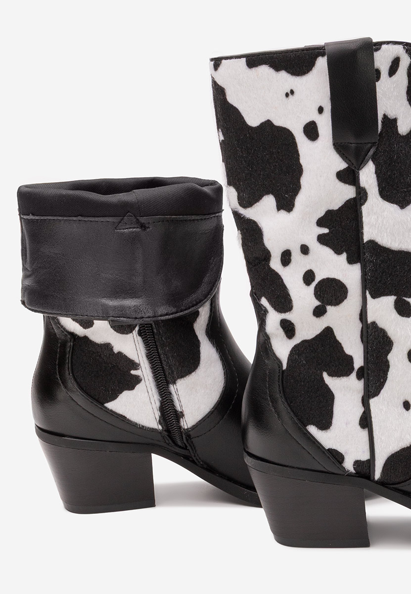 Černé kotníkové boty cowboy Nedira