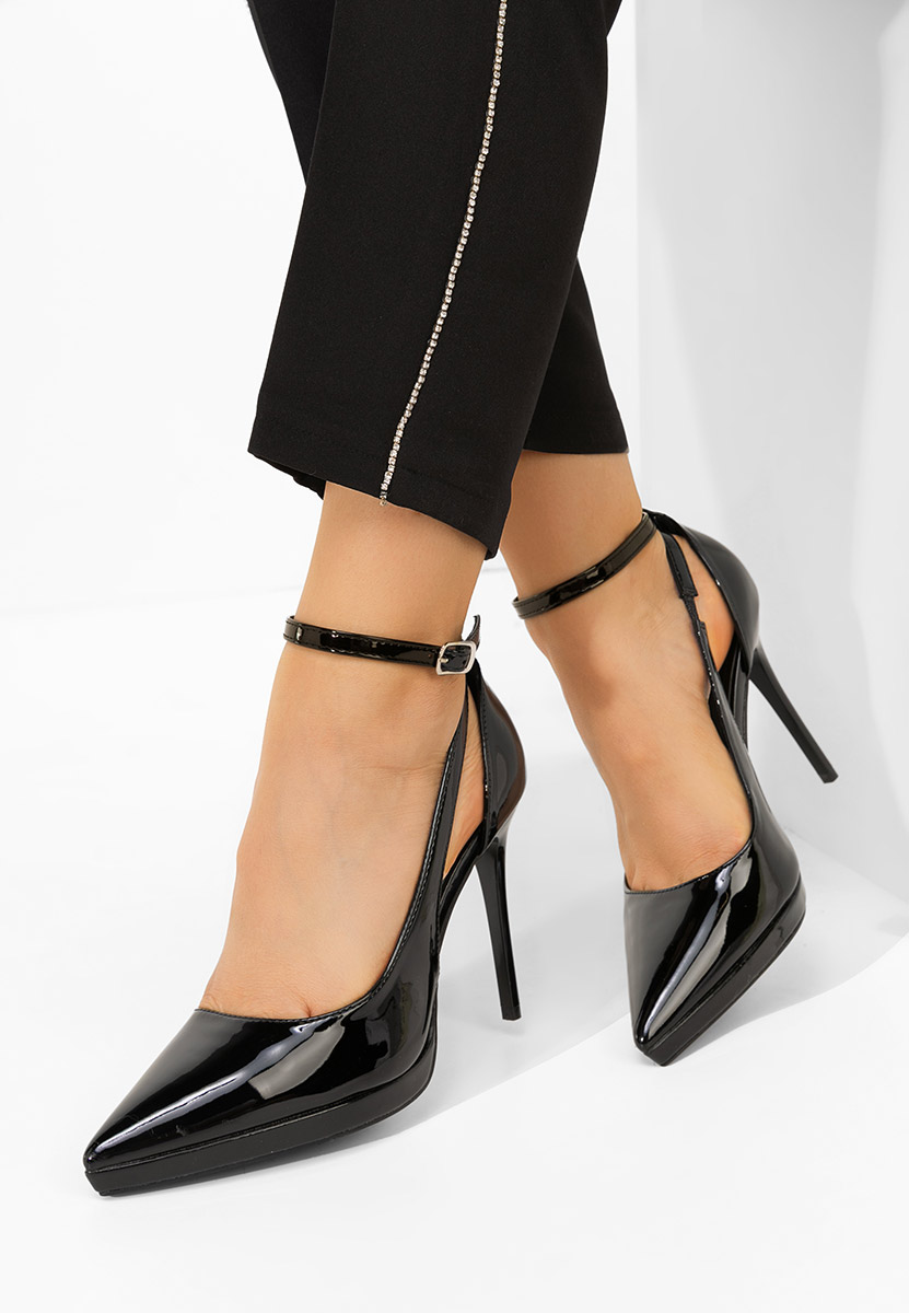 Černé lodičky do špičky Creona