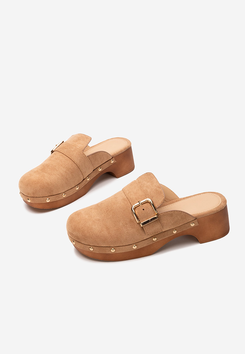 Khaki dámské dřeváky Advika V2