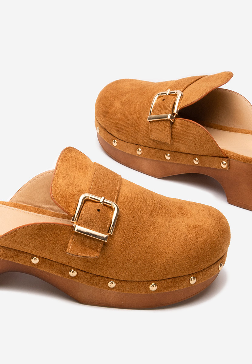 Camelové dámské dřeváky Advika V2