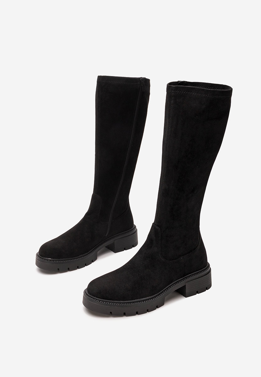 Černé dámské kozačky Nicoua