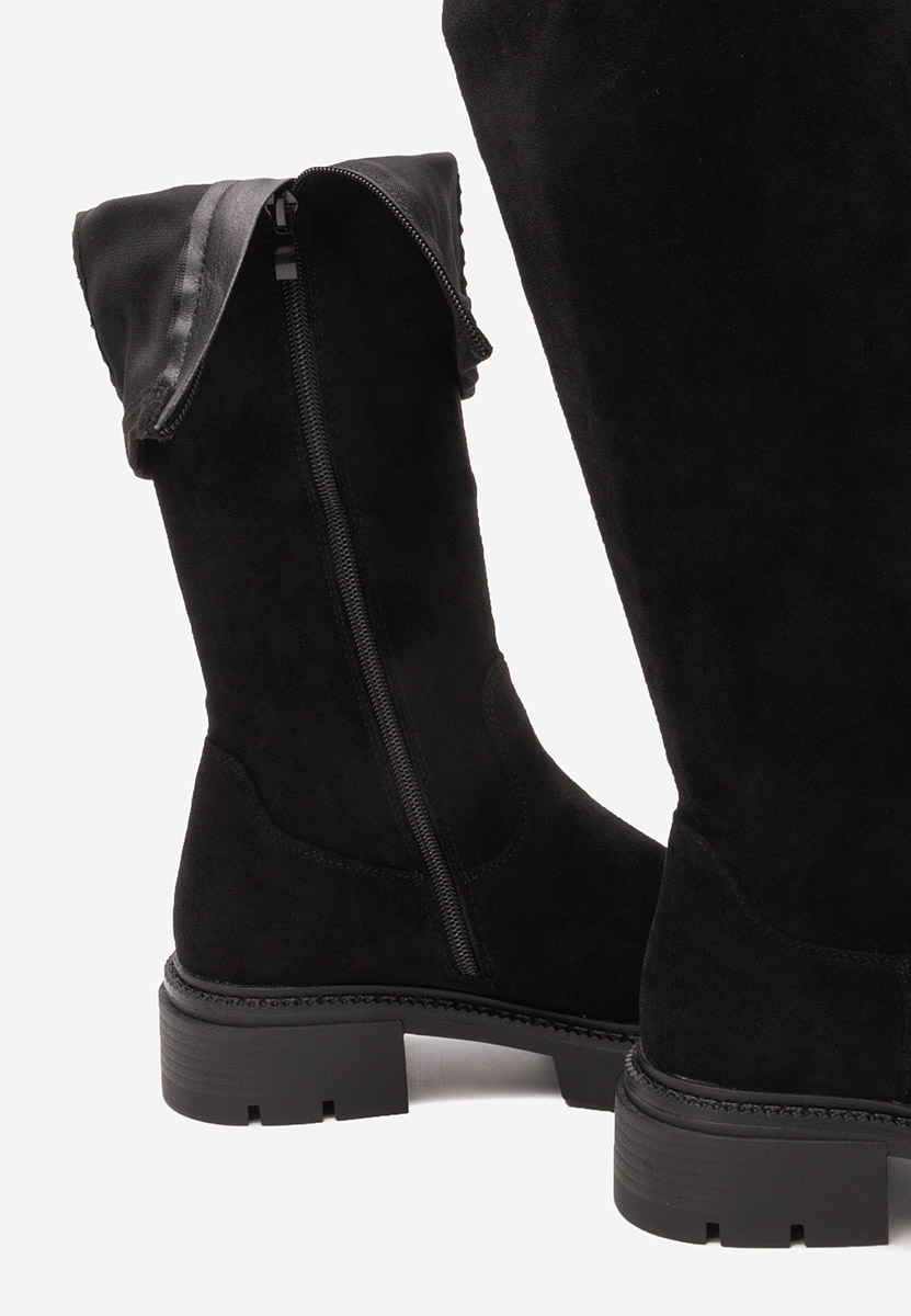 Černé dámské kozačky Nicoua