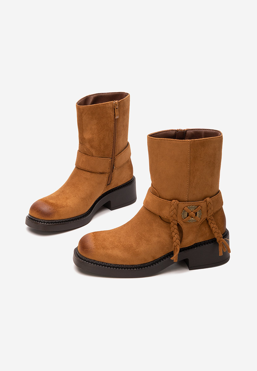 Camelové dámské kotníková obuv Alasika