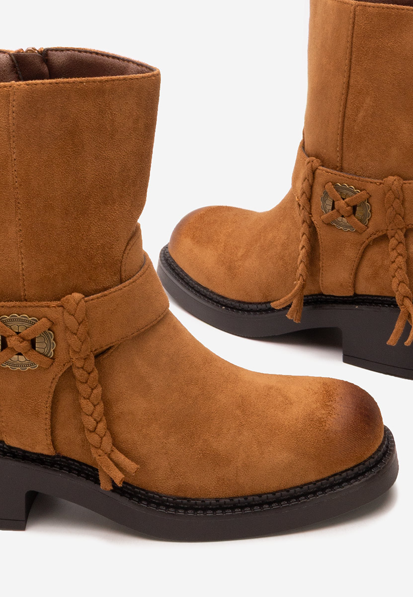 Camelové dámské kotníková obuv Alasika