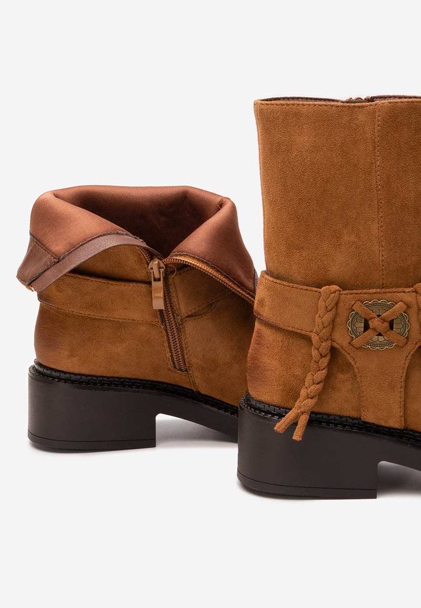 Camelové dámské kotníková obuv Alasika