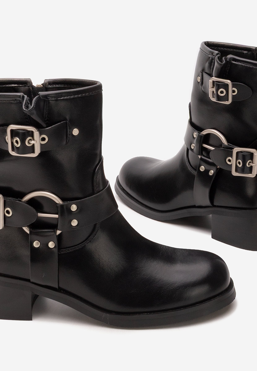 Černé dámské kotníková obuv Pamira