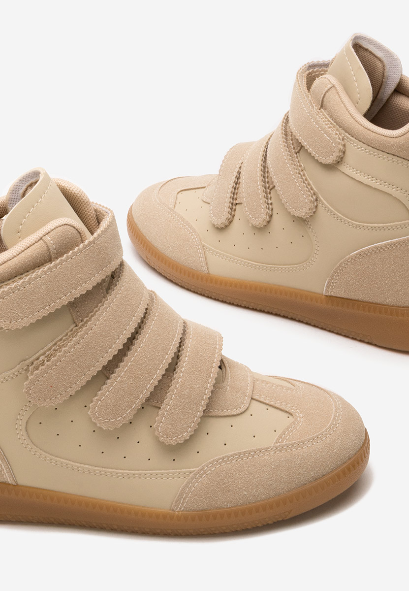 Khaki kotníkové tenisky Fluvia