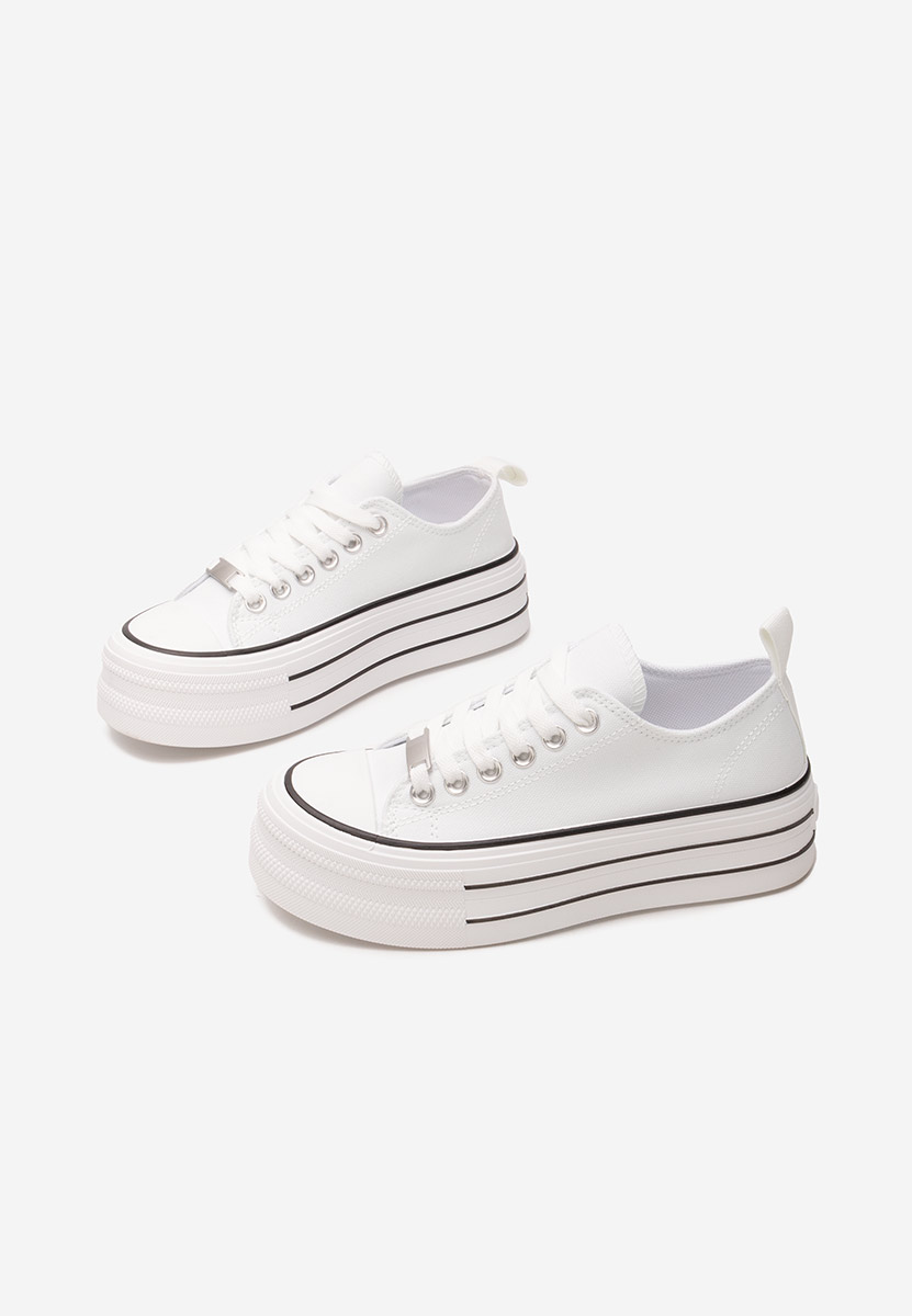 Bílé tenisky na platformě Kimala