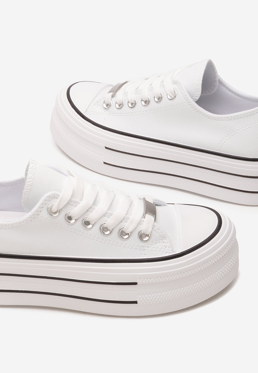 Bílé tenisky na platformě Kimala