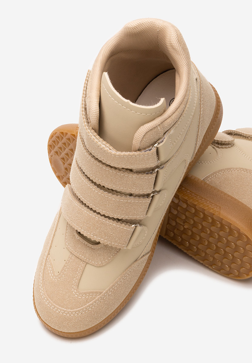 Khaki kotníkové tenisky Fluvia