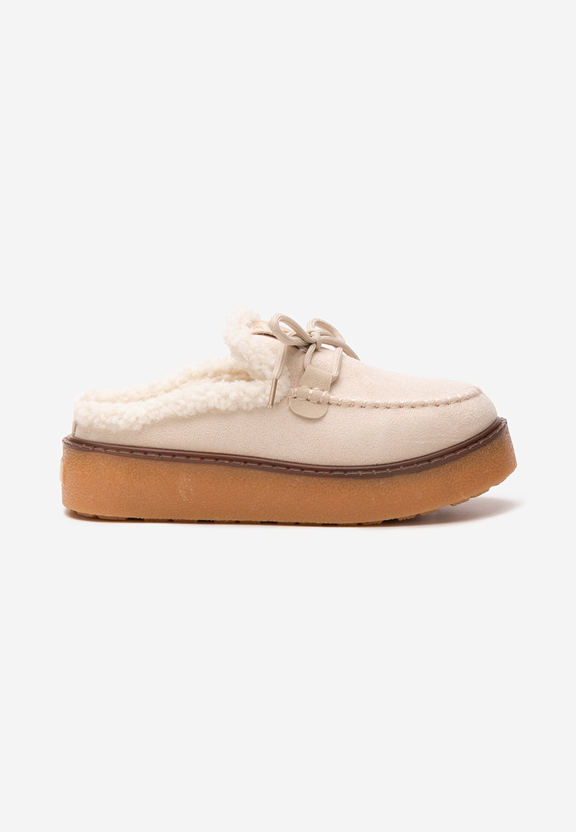 Béžové dámské dřeváky Seloria