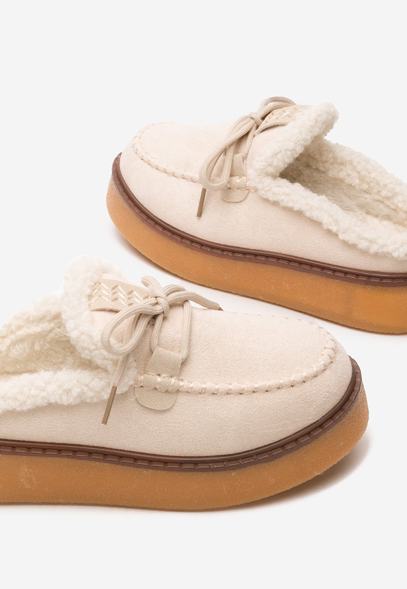 Béžové dámské dřeváky Seloria