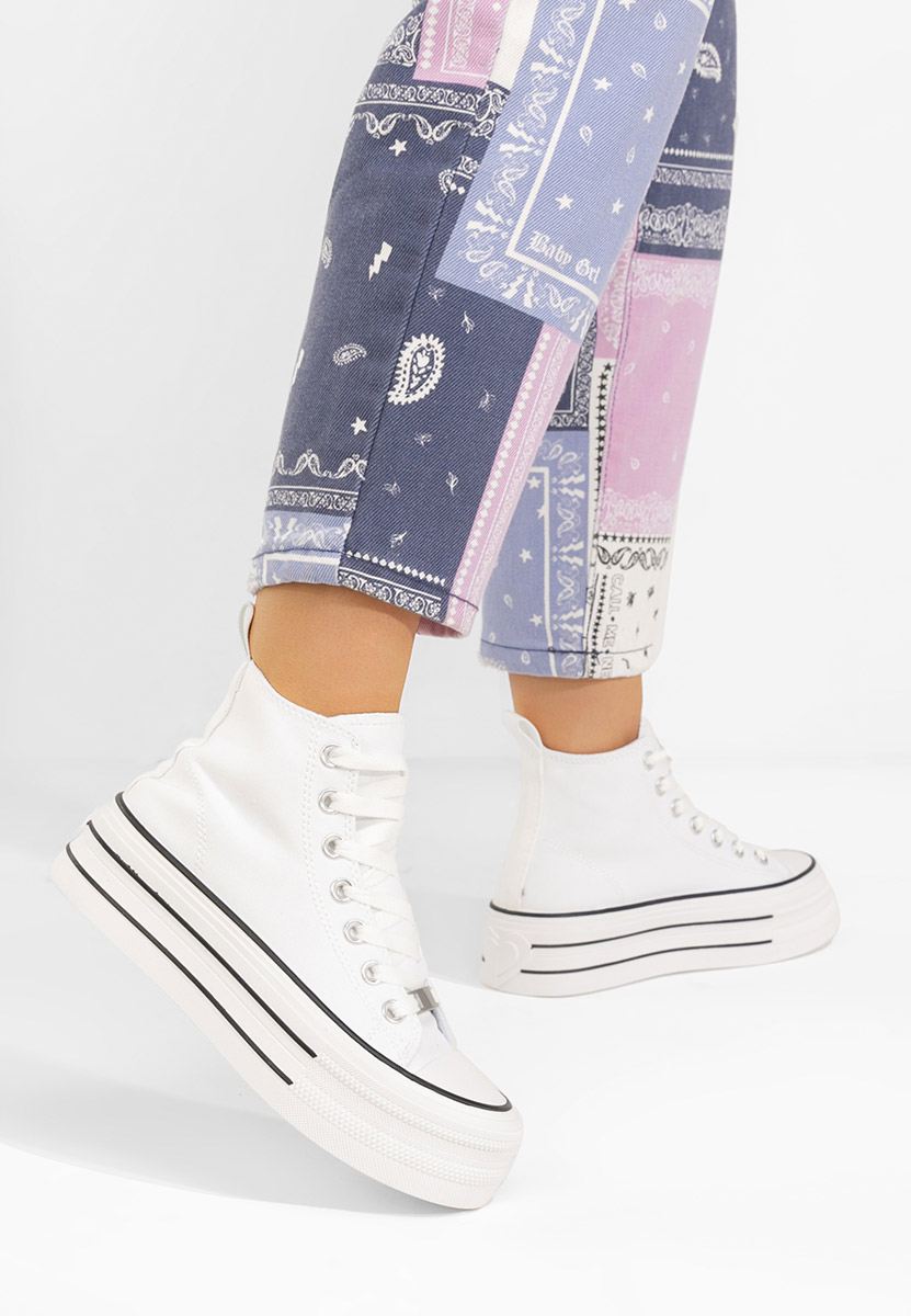 Bílé tenisky na platformě Kimala V3