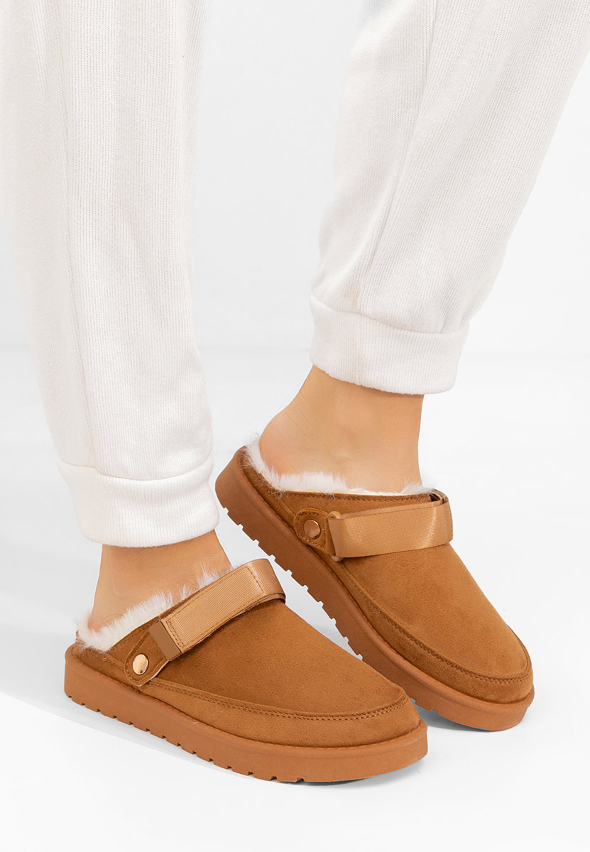 Camelové dámské dřeváky Aurivis