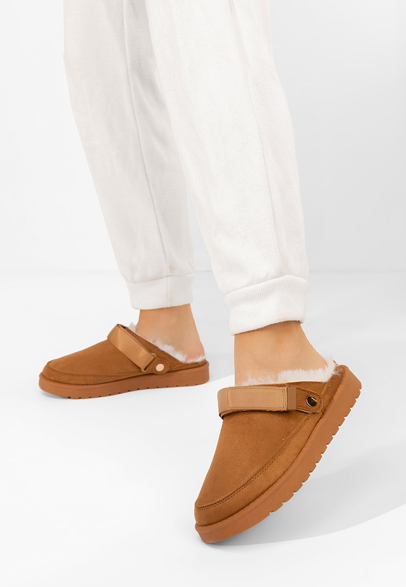 Camelové dámské dřeváky Aurivis