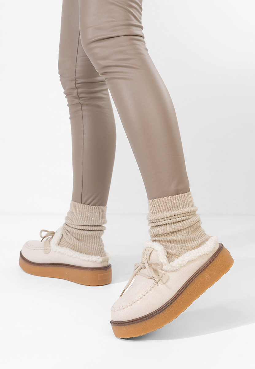 Béžové dámské dřeváky Seloria