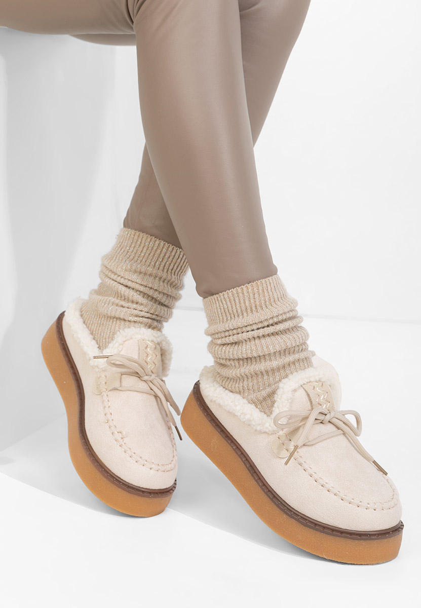 Béžové dámské dřeváky Seloria