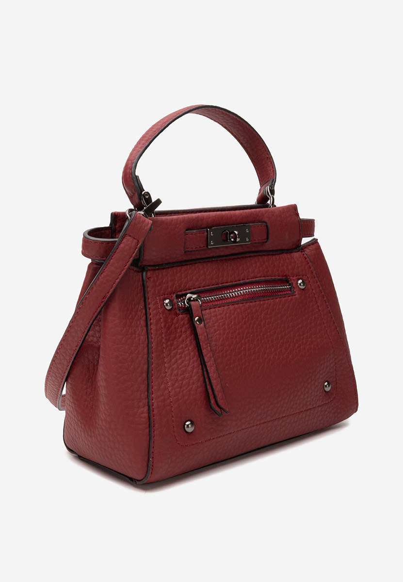 Červená rukojeť kabelky Yalina