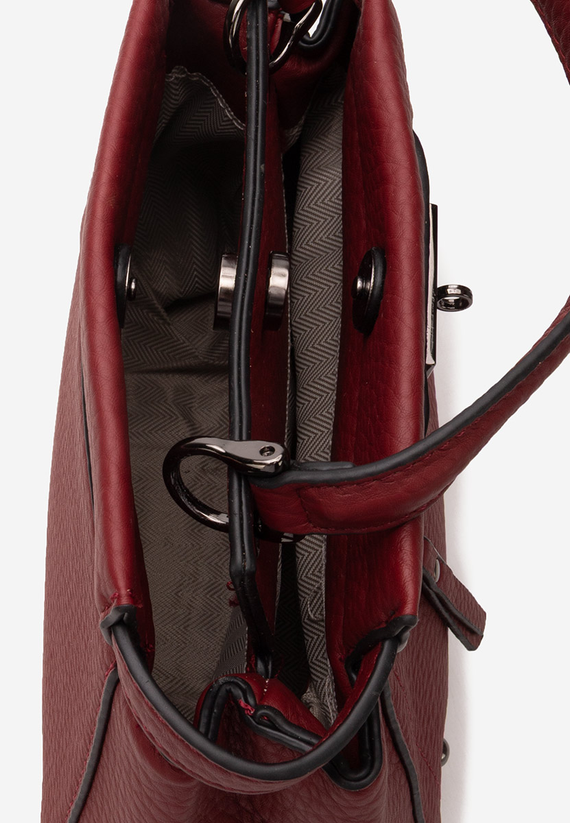 Červená rukojeť kabelky Yalina