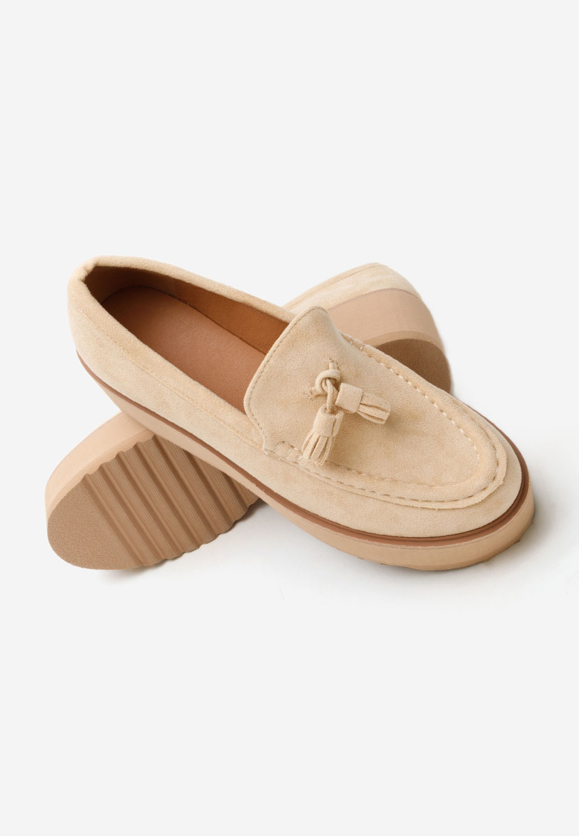 Béžové mokasíny na platformě Leondra V2 Béžové mokasíny na platformě Leondra V2