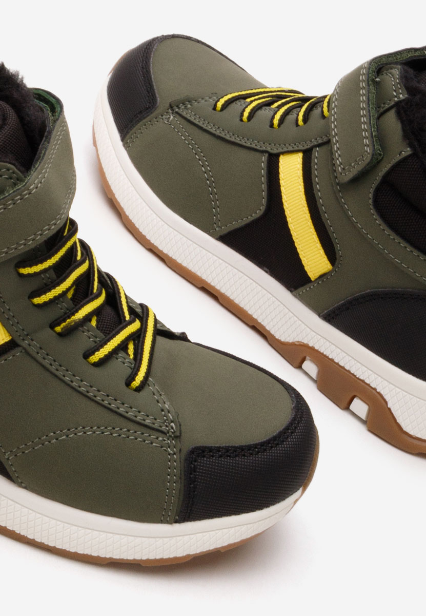 Khaki chlapecké kotníkové boty Razzle