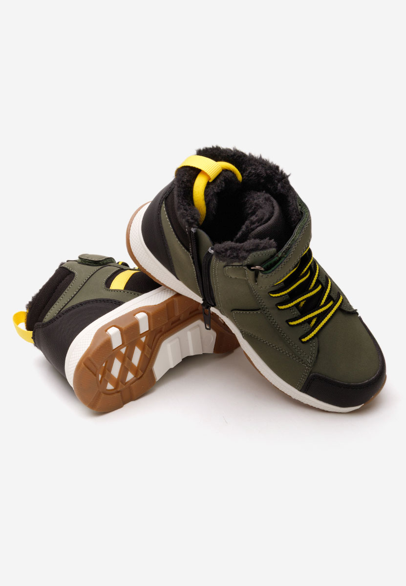 Khaki chlapecké kotníkové boty Razzle