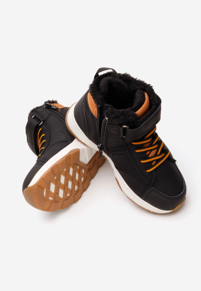 Černé chlapecké kotníkové boty Reson
