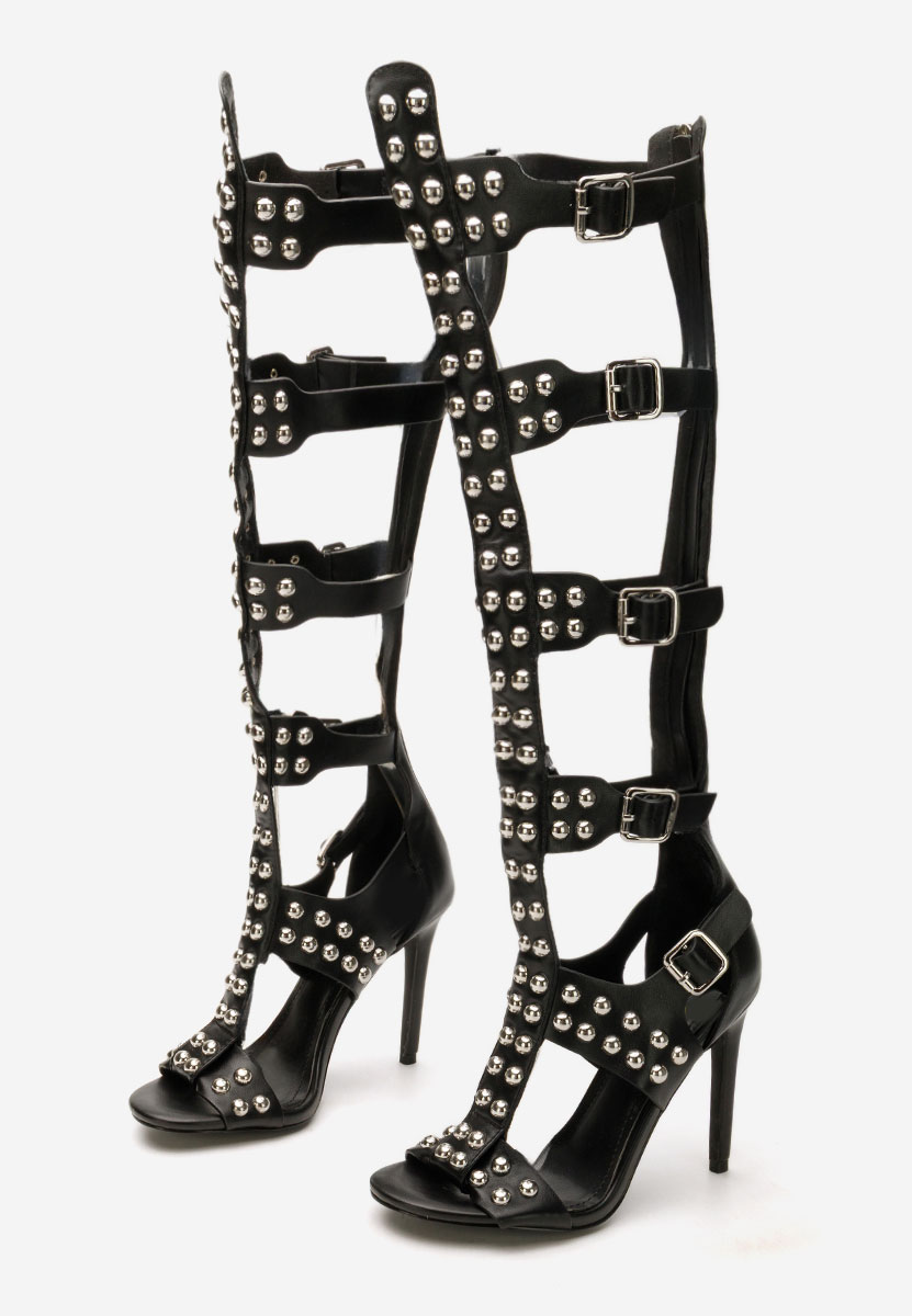 Černé sandály do špičky Clinita Černé sandály do špičky Clinita