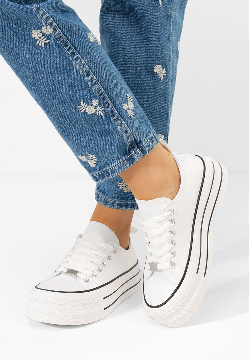 Bílé tenisky na platformě Kimala