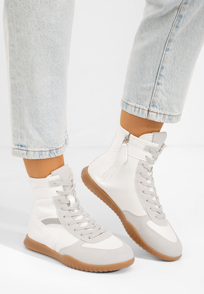 Bílé kotníkové tenisky Daine