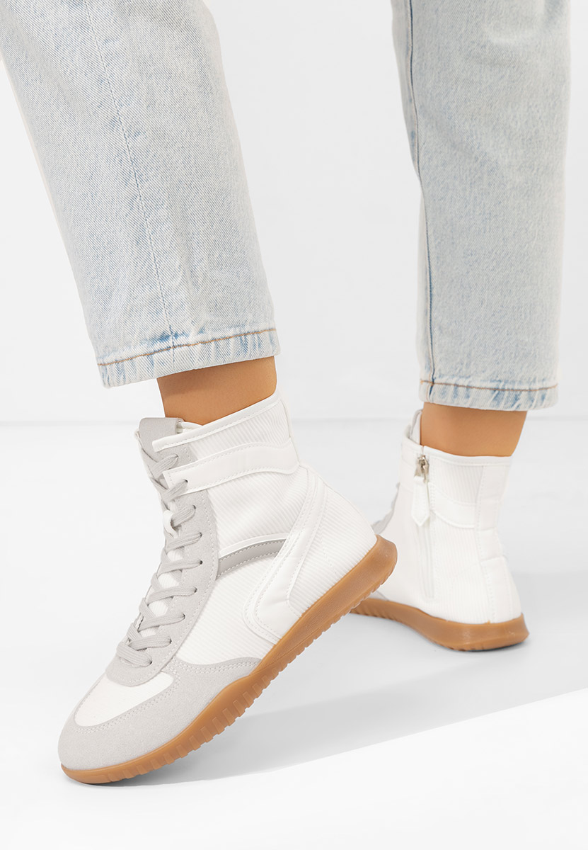 Bílé kotníkové tenisky Daine