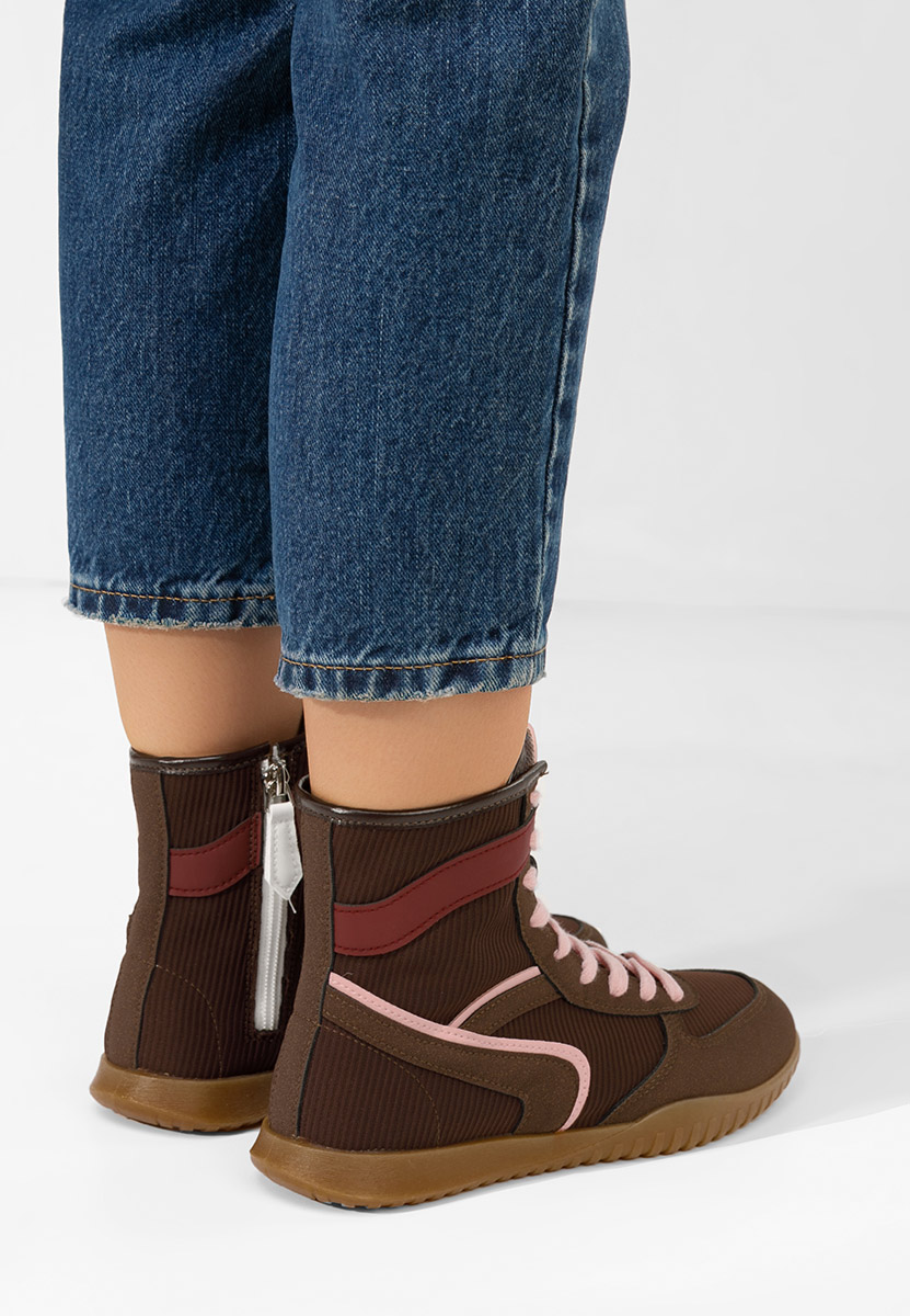 Hnedé kotníkové tenisky Daine