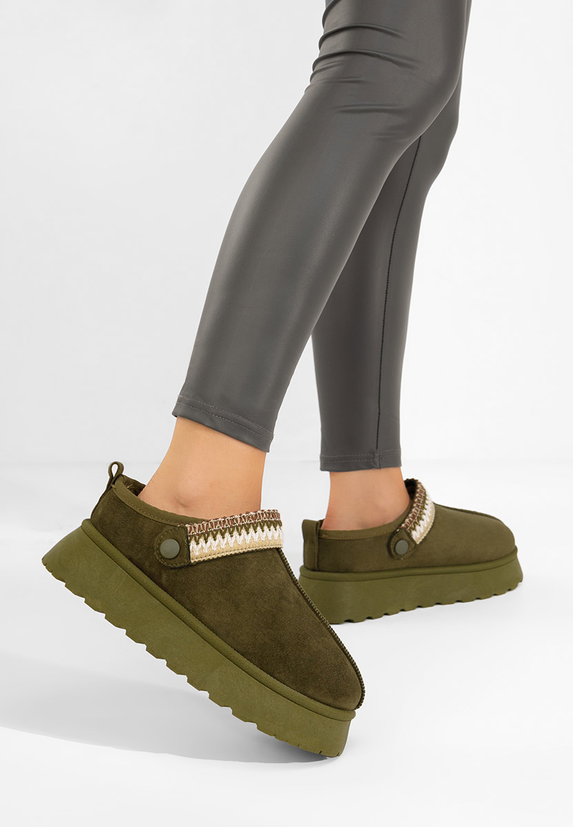 Zelené dámské dřeváky Frovia