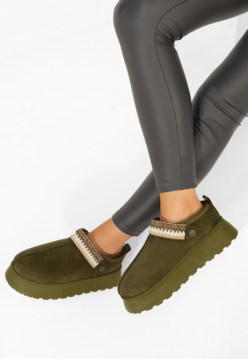 Zelené dámské dřeváky Frovia