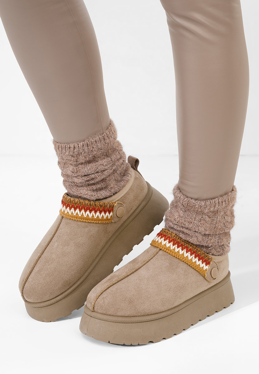 Khaki dámské dřeváky Frovia