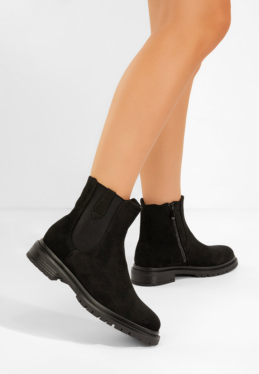 Černé dámské kotníková obuv Nevea