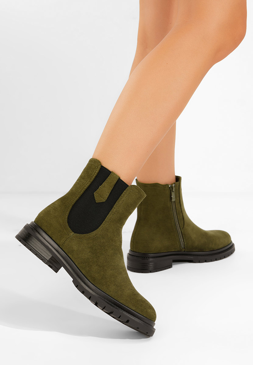 Zelené dámské kotníková obuv Nevea