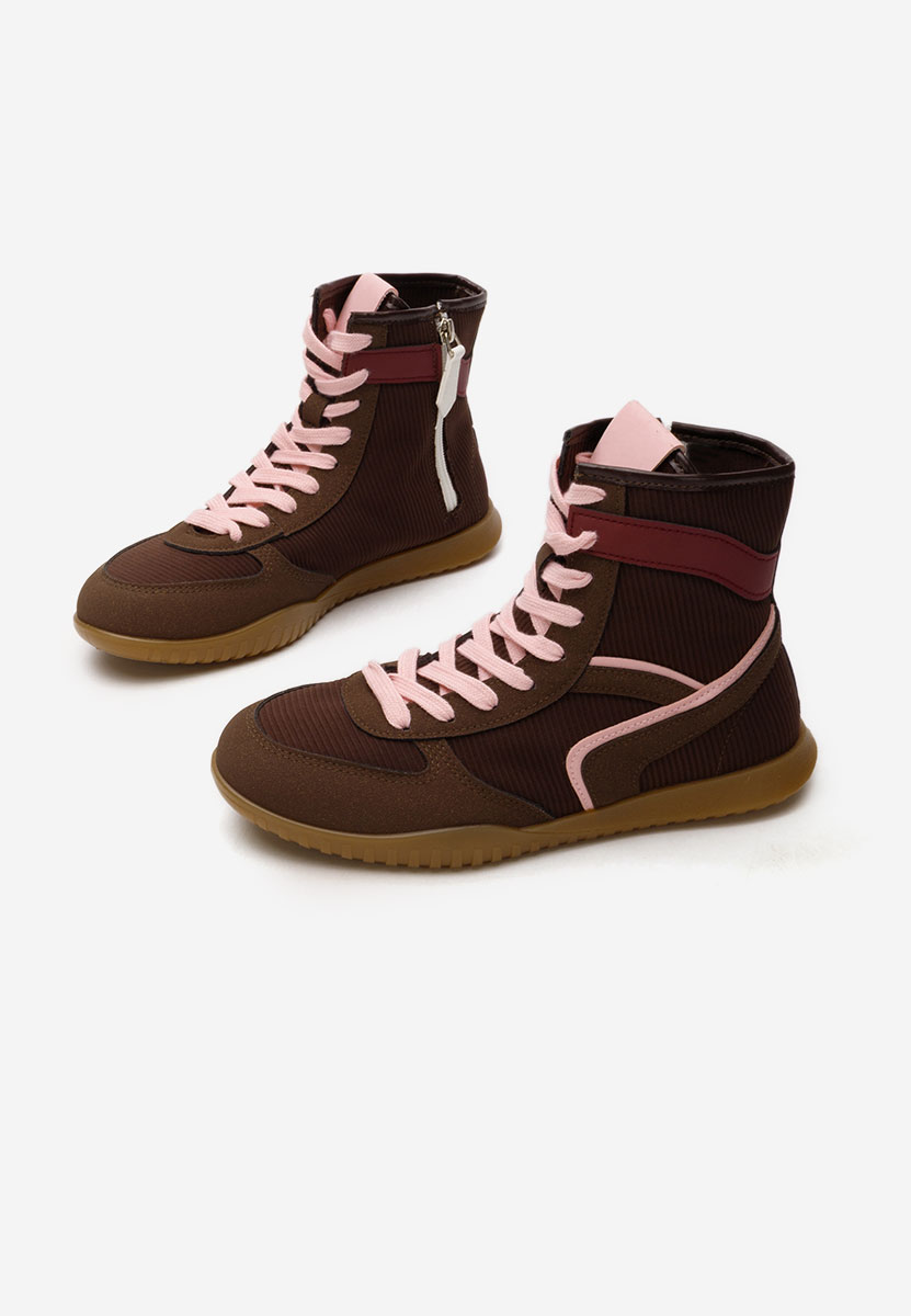 Hnedé kotníkové tenisky Daine