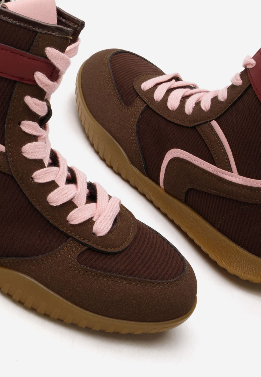 Hnedé kotníkové tenisky Daine