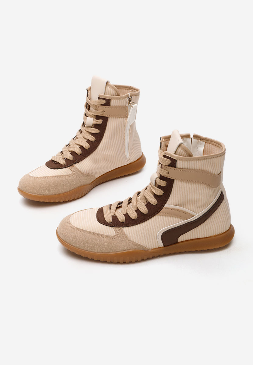 Khaki kotníkové tenisky Daine