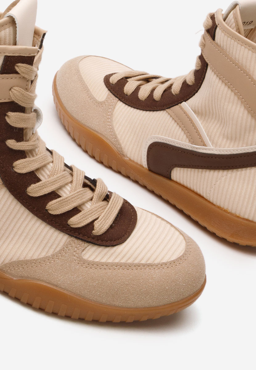 Khaki kotníkové tenisky Daine