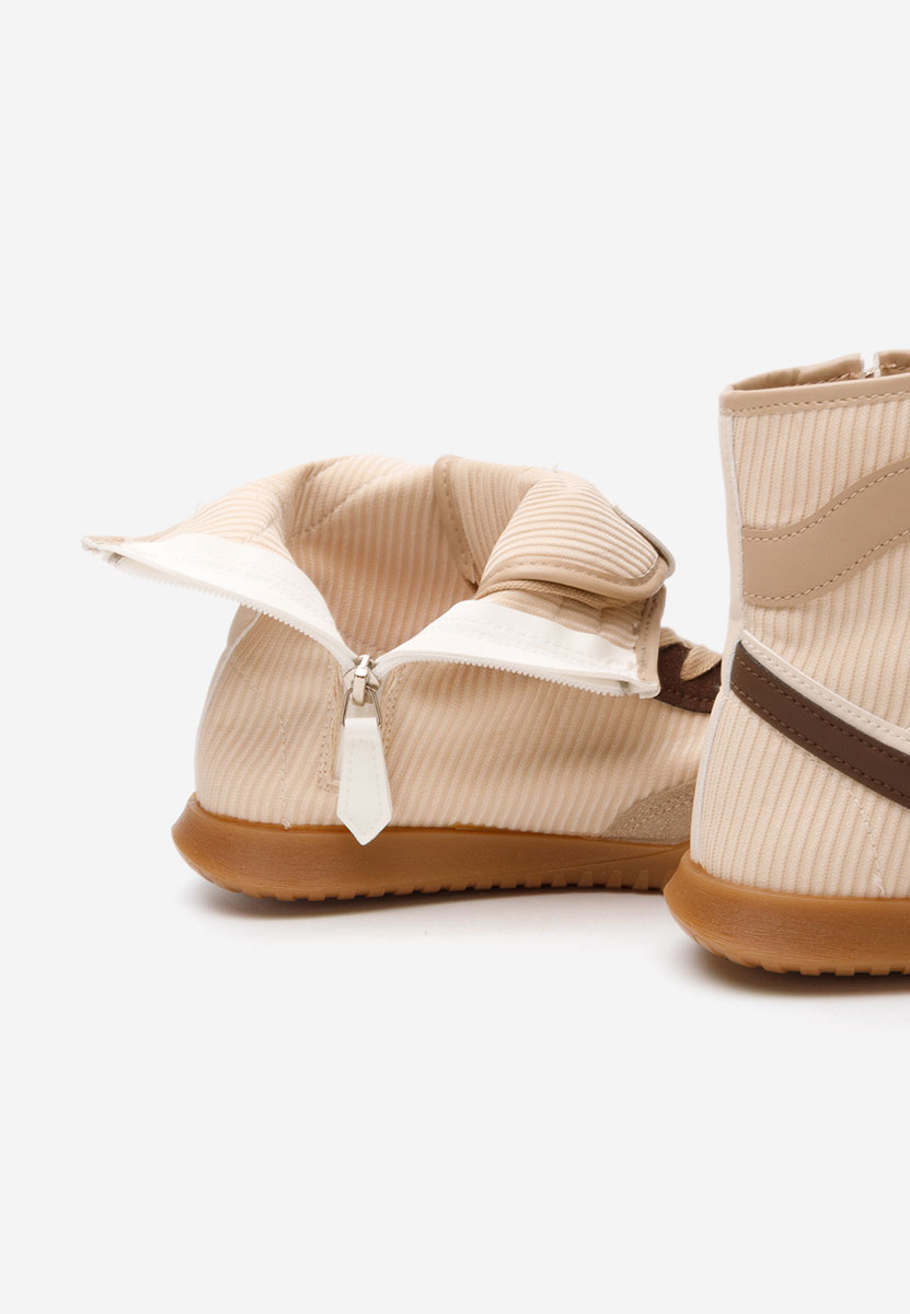 Khaki kotníkové tenisky Daine