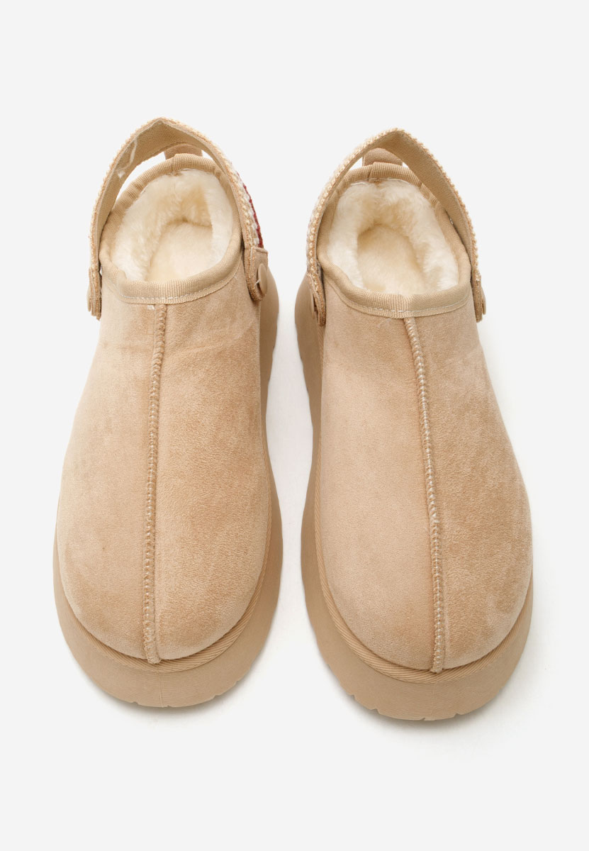 Béžové dámské dřeváky Frovia