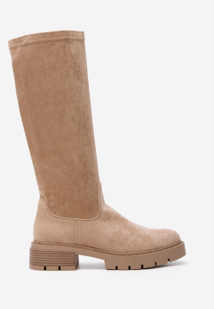 Khaki dámské kozačky Nicoua