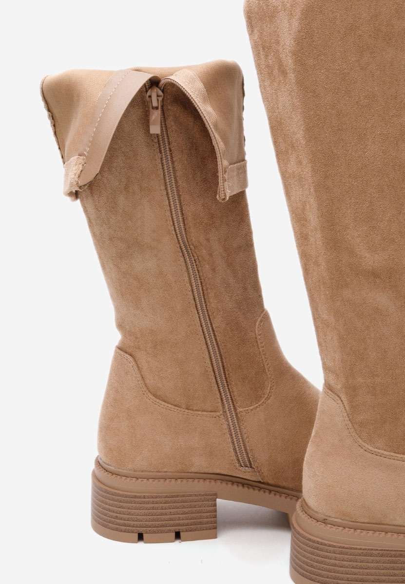 Khaki dámské kozačky Nicoua