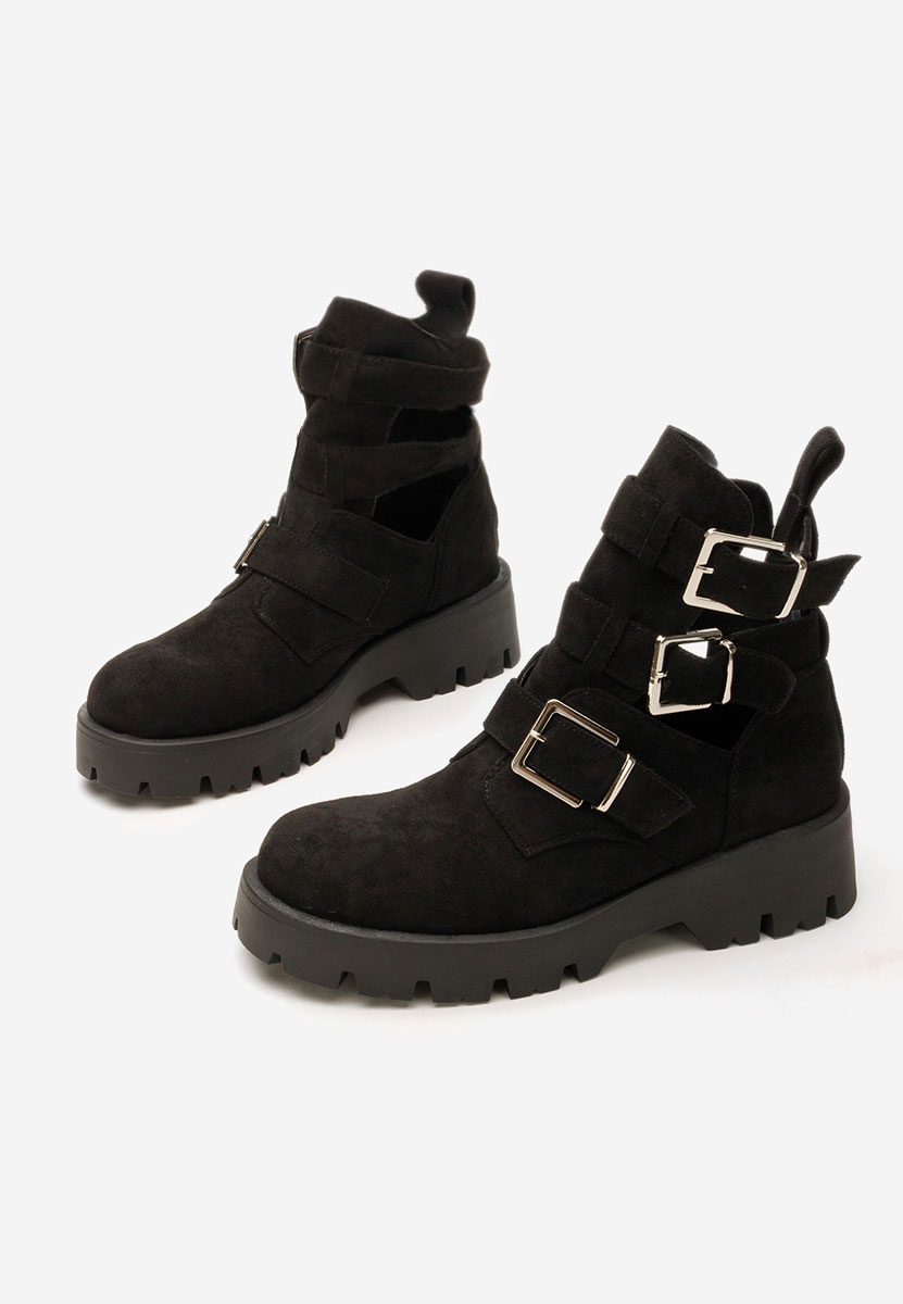 Černé dámská kotníková obuv Audrie