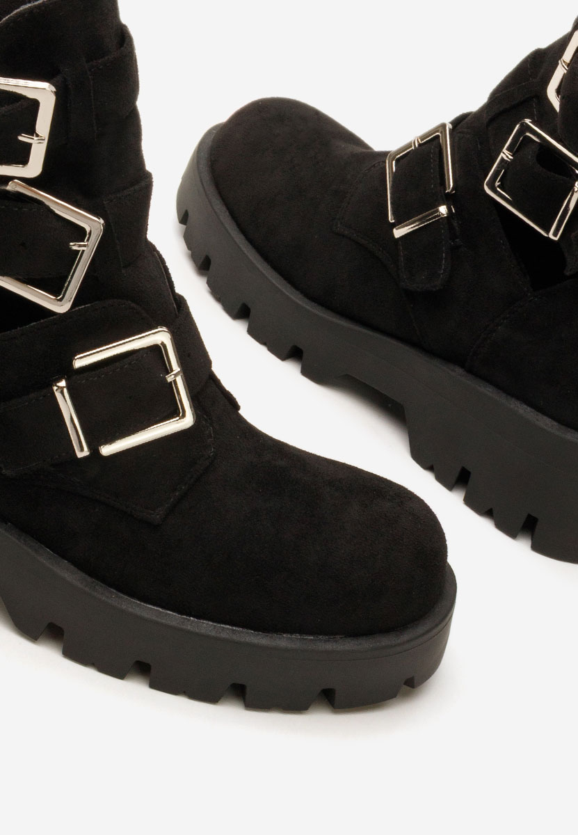 Černé dámská kotníková obuv Audrie